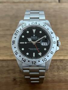 【a-watch名古屋】ロレックス (ROLEX) エクスプローラー2 16570 ブラック(黒) U91番 オンリースイス 中古