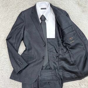 ダックス【紳士の嗜み】DAKS スーツ　セットアップ　テーラードジャケット　グレー　シルク　M位