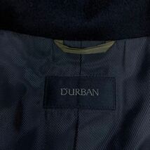 ダーバン　ロロピアーナ【贅の極】DURBAN Loro Piana ロングコート　ステンカラーコート　ピュアウール　ブラック　黒_画像4