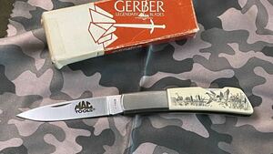 ★OLD★ GERBER Silver knight 250A Ivory handle ガーバー シルバーナイト（アイボリー）※長期保管品