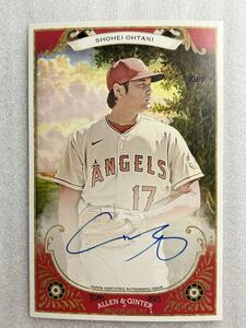 【15枚限定】大谷翔平　直書きサインカード　2023 topps Allen & Ginter auto Boxloader Shohei Ohtani MLB カード　AUTO ON CARD