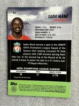 サディオ　マネ（Sadio Man）　topps サッカー　カード_画像2