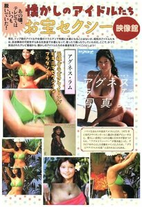 懐かしのアイドルたちのお宝セクシー映像館　アグネスラム・河合奈保子・松田聖子・松嶋菜々子　他　切り抜き　2.5ページ　送料無料