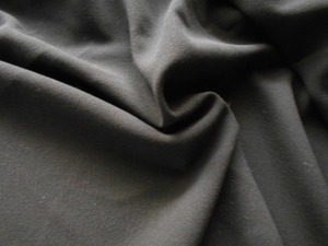 イタリア製処分【w-8】★ウールジョーゼットストレッチ黒130巾1.5m