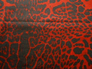 イタリア製処分【x－3】★2wayニットプリント赤黒150巾1.6m