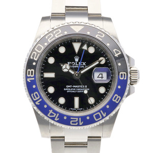 ロレックス GMTマスター2 オイスターパーペチュアル 腕時計 時計 ステンレススチール 116710BLNR 自動巻き メンズ 1年保証 ROLEX 中古 美品