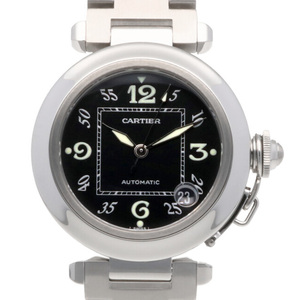 CARTIER カルティエ SS 腕時計 パシャC ステンレススチール ブラック 中古 美品 限界値下げ祭