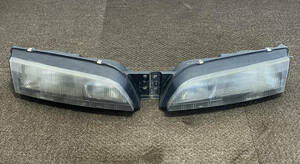 日産 NISSAN 純正 GENUINE S14 Silvia 240SX 200SX シルビア RHD 1993 Zenki 前期 Headlamps assy set ヘッドライト 左右セット used 中古