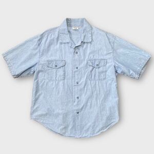 【新品】orslow オアスロウ US NAVY OFFICER SHIRTS コットン シャンブレー ルーズフィット オフィサーシャツ ヴィンテージ