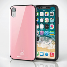 Apple iPhone XR (6.1インチ) 用 GRAN GLASS 背面ガラス ハイブリッドケース ピンク 未開封品 iPhoneXRケース_画像2