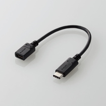 USB2.0 変換ケーブル USB Type-C - micro-B メス (USB Type-Cオス - USB2.0 micro-Bメス) 0.15m (コネクタ含む) 未開封品_画像2
