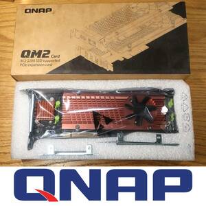 ★未使用品★QNAP QM2-4P-384 QM2 M.2 NVMe SSD PCIeカード NAS★