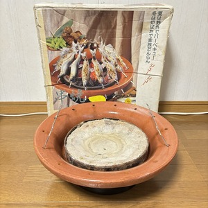 キンカ　串焼　コンロ　ろばた　炉端　中古　ジャンク扱い　串焼きコンロ　炉端焼き　ろばた焼き　七輪　しちりん　卓上　