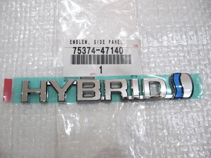 ★希少 ハイブリッド HYBRID プリウス? ZVW50? トヨタ 新品 75374-47140 690R ロゴ サイドエンブレム 1点 旧車4