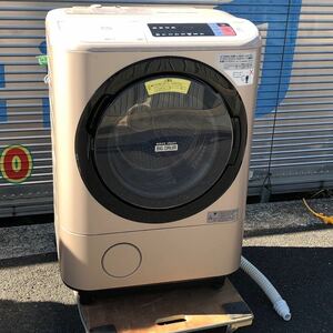 HITACHI 日立電気洗濯乾燥機 ヒートリサイクル 風アイロン ビッグドラム BD-NX120AR 2017年製 12㎏ 6㎏ 時短 家電 高性能 本体 