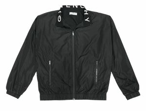 美品 国内正規品 GIVENCHY ジバンシィ ナイロン ジャケット BM00KQ109A 襟ロゴ メンズ サイズ48 (Mサイズ相当) ブラック ジバンシー