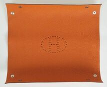 HERMES エルメス ヴィド ポッシュ □H 刻印 レザー トレイ b7321_画像5