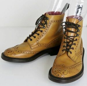 Tricker's OF ENGLAND トリッカーズ ウィングチップ カントリーブーツ 8.5 b7390