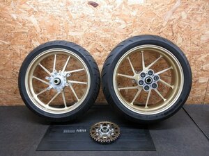 【M231210】★ XJR1300(RP17J)社外ホイール前後セット ゲイルスピード GALESPEED Type-R F3.50×17 R6.00×17【※検索XJR1300C RP03J】