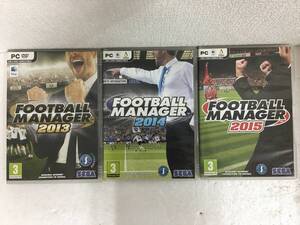 **E717 Windows XP/Vista7/8 Macintosh FOOTBALL MANAGER football money ja-2013 2014 2015 overseas edition 3 pcs set **