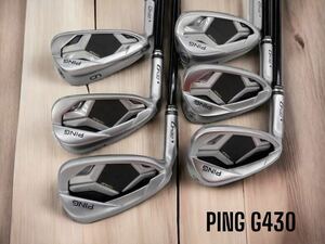 PING ピン G430 アイアン 6-P 45 6本セット ALTA J CB BLACK SR 左打ち レフティ