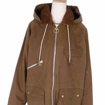 未使用 バブアー アレクサチャン Barbour by ALEXACHUNG 2002026 TAN オイルドジャケット レディース 8 ブラウン cg12on-rm05e26405_画像3