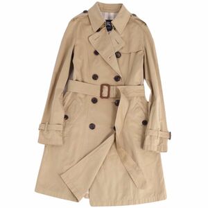 美品 バーバリー ロンドン BURBERRY LONDON コート トレンチコート 裏チェック アウター レディース 38(M相当) ベージュ cg10ed-rm05f07121