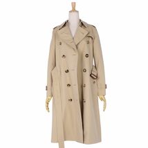 極美品 バーバリー BURBERRY コート トレンチコート THE KENSINGTON ケンジントン 英国製 アウター レディース UK2 IT34 cg12mr-rm05f07744_画像5