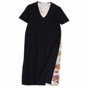  ultimate beautiful goods Salvatore Ferragamo Salvatore Ferragamo knitted One-piece short sleeves silk switch tops lady's S black cg07dt-rm11f05179