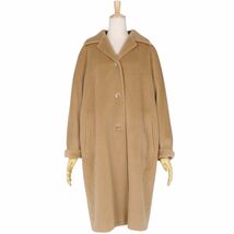 マックスマーラ Max Mara コート 白タグ ロングコート オーバーサイズ ウール カシミヤ アウター レディース JI38 茶 cg12ot-rm04f08012_画像2