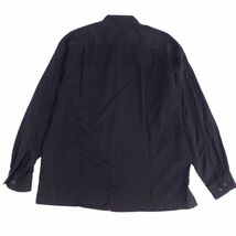 イッセイミヤケ ISSEY MIYAKE MAN シャツ ロングスリーブ 長袖 無地 コットン トップス メンズ M ブラック cg12db-rm05f08269_画像3