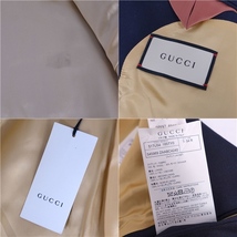 美品 グッチ GUCCI ジャケット テーラードジャケット ブレザー 刺繍 エンブレム ウール モヘヤ アウター メンズ 54R 紺 cg12mt-rm08f07787_画像8