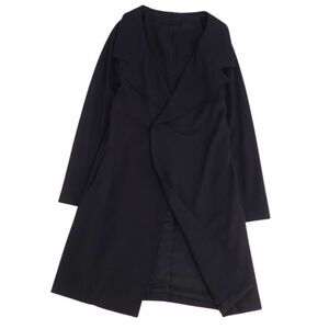 美品 ワイズ Y's Yohji Yamamoto ジャケット ロング丈 ウール 無地 YY-J05-100 アウター レディース 3(L相当) ブラック cg12ol-rm10e26355