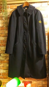 DEADSTOCK 70s vtg Swedish Army Melton Coat スウェーデン軍★ウールオーバーコート★フランス軍モーターサイクルコートrrlフランス軍