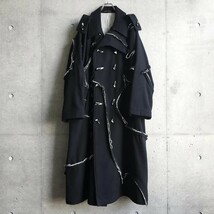 ヨウジヤマモトプールオム yohjiyamamoto pourhomme 20aw 2020 秋冬 コート つまみ縫い トグル Yohjiyamamotopourhomme ヨウジヤマモト _画像1