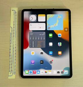 中古美品 純正品 iPad Pro 11 インチ(2018-2020) フロントパネル 画面 液晶 修理 交換 、画面 パネル 交換テープ 付き ジャンク