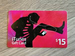 ■【クレジットカード決済不可】US iTunes ギフトカード $15ドル■