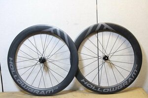 ○HOLLOWGRAM ホログラム KNOT 64 TR DISC シマノフリー 11s対応 クリンチャー チューブレス カーボンホイールセット