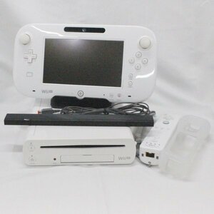 任天堂 Nintendo WiiU 本体セット 32GB 動作確認済み 初期化済み ジャンク品 (j)