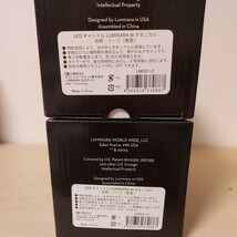 ルミナラ ボタニカル リーフ LEDキャンドル 新品未使用 2個セット 国内正規流通品 クリスマス イルミネーション リラクゼーション ライト_画像9