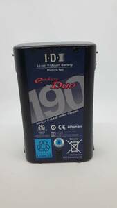 DUO-C190 レベル4(5段階評価中:IDX製TK-E1HGによる)IDX製Vマウント(V-lock)リチウムイオンバッテリー中古良品#446