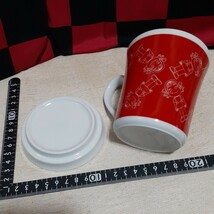 非売品☆陶器製☆不二家☆ペコちゃん☆マグカップセット☆レッド☆残1_画像2