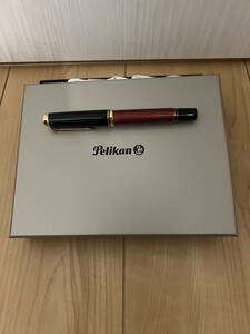 ペリカン M600　EF 極細字 スーべレーン 　Pelikan 万年筆　ボルドー　レッド