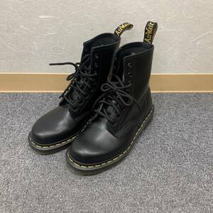 【N-16853】ドクターマーチン 8ホール レディース 約24ｃｍ ブーツ Dr.Martens シューズ 黒 中古品 保管品