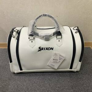 【N-17083】1円スタート SRIXON ボストンバッグ ２Way ショルダー付 ホワイト GGB-S164 タグ付き 未使用 保管品