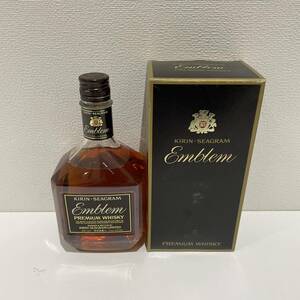 【AMT-8215】 未開栓 KIRIN-SEAGRAM キリンシーグラム PREMIUM WHISKY エンブレム ウイスキー特級 アルコール 古酒 760ml 43% 箱有