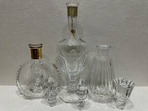 【KIM-610】【1円～】REMY MARTIN ルイ13世 CAMUS ミシェル ロイヤル バカラ Baccarat 空ボトル インテリア