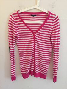 [ free shipping ] used GAP Gap border cardigan size 160