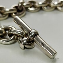 LAVER ラバー 15MM CABLE CHAIN T BAR ケーブルチェーンブレスレット 極太 定価132,000円 L silver925/シルバー925_画像4