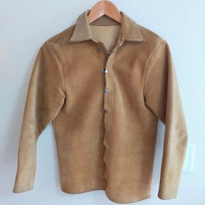 FAR EASTERN ENTHUSIAST ファーイースタンエンスージアスト C.M.M SUEDE SHIRTS スエードシャツ レザー FE1502-JK01 M キャメルブラウン